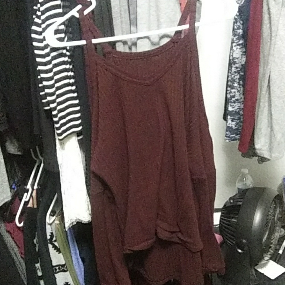 Cold shoulder sweater